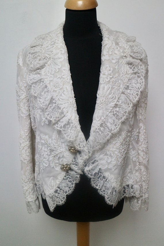 Dior pearl embroidered jacket