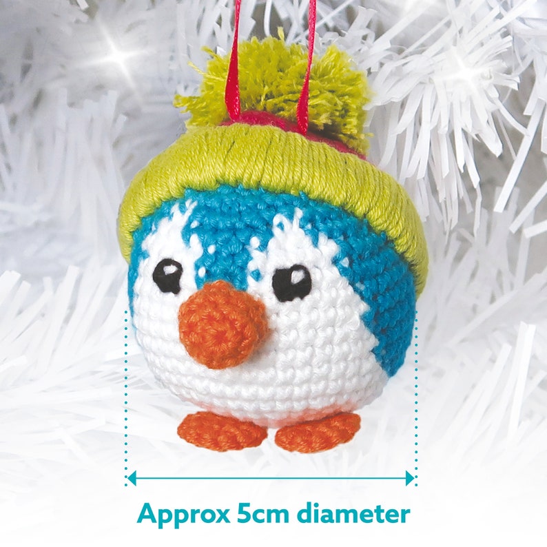 Beginner Crochet Kit Penguin Bauble Craft Kit DIY Christmas Etsy UK