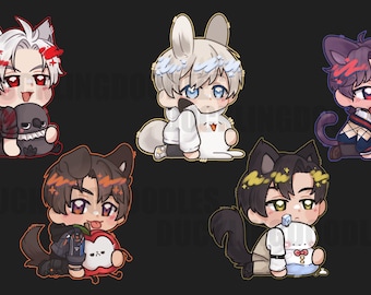Love and Deepspace Chibi-vinylstickers