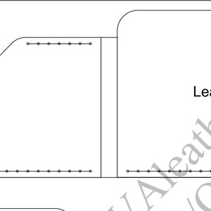 PDF Leather Pattern Wallet Template Compact Bifold A4 and US | Etsy