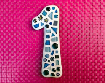Mosaic house number 1 **glass mosaic**handmade**