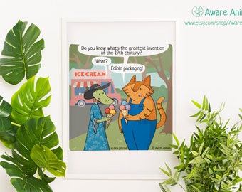Funny Animal Comics - Etsy Israel Funny Animal Comics - Etsy Israel