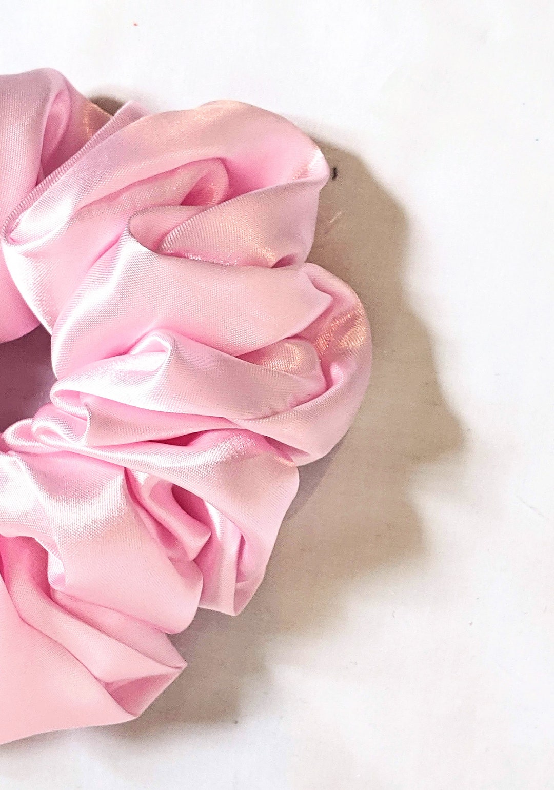 ヘアアクセサリー Hunza G SS24 Light pink fabric scrunchie (SCRUNCHIE BLUSH) Sugar Cloud Scrunchies XL