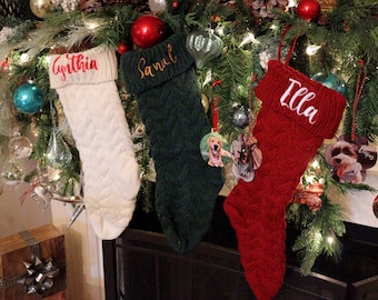 Personalize Christmas stocking, Christmas gift, custom name stocking