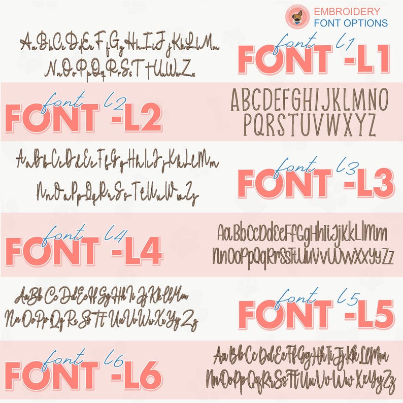 a set of font and numbers with different font styles