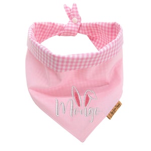 Personalized Easter Dog Bandana: Reversible Embroidered Cotton Pet Outfit