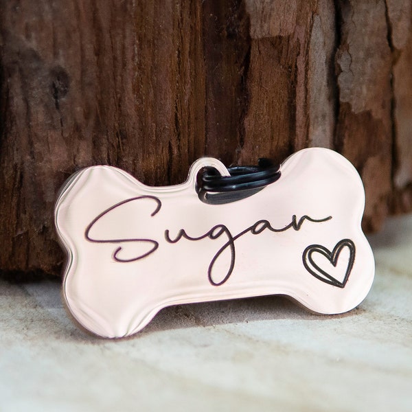 Dog & Cat Tag Collar, personalized Dog Name Tag, Personalized Pet Tag, pet ID, Handmade