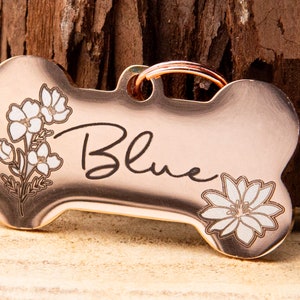 Dog Tag - CollarTag - Personalized Stainless Steel Pet ID Tag - Deep Laser Engraved, Handcrafted with Care