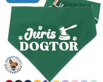 Customizable Graduation Dog Bandana: Personalized Pet Scarf