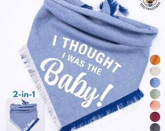 Dog Bandana Pregnancy Announcement - !I Thought I was the Baby!