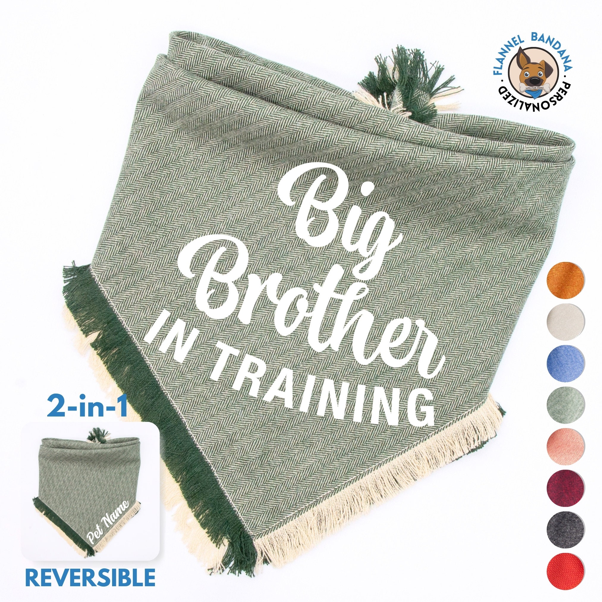 Big brother in training dog bandana sale