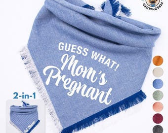 Gastgeschenk! Mamas Schwanger - Hundehalstuch Schwangerschaftsmitteilung - Babymitteilung