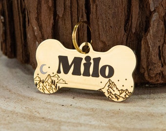 Dog Tag - Dog ID Tag - CollarTag - Personalized Stainless Steel Pet ID Tag - Deep Laser Engraved, Handcrafted with Care