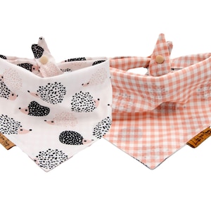 Dog Bandana - Scandinavian Sweet - Reversible- Tie & Snap - Dog Neckerchief - Dog Scarf - Dog Mom - Puppy Gift