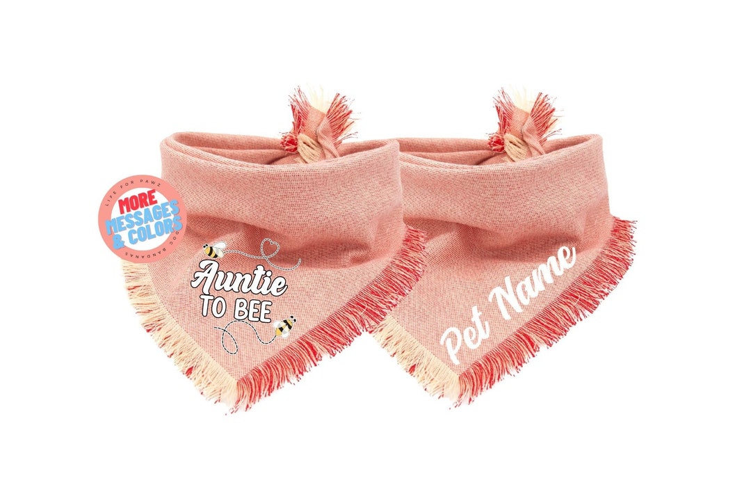 Personalized Auntie & Uncle to Bee Dog Bandanas Custom Dog Etsy