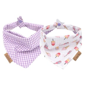 Popsicles Dog Bandana, Reversible Dog Bandana Snap, Cute Dog Stuff, Pet Gifts, Puppy Bandana, Puppy Clothes for Dogs, Dog Accessories Girl