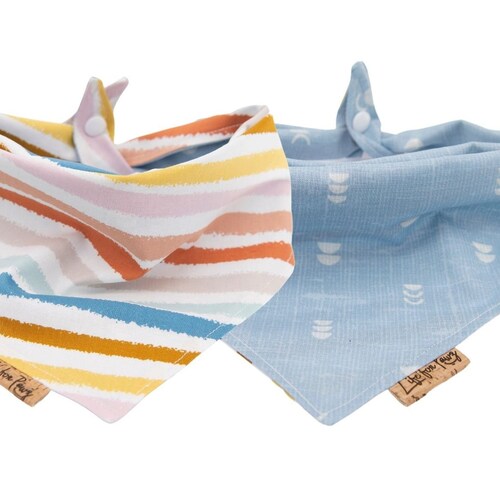 Lemon Dog Bandana Reversible Tie & Snap Dog Neckerchief Etsy