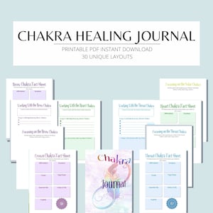 Chakra Journal, Chara Balancing, Self Care Journal, Manifesting Journal, Energy Healing, Chakra Balancing, Chakra Healing, Spiritual Planner