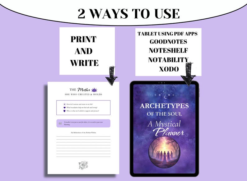 Written Soul Archetypes of the Soul Journal | 40 Page Mystical Archetype Workbook ...