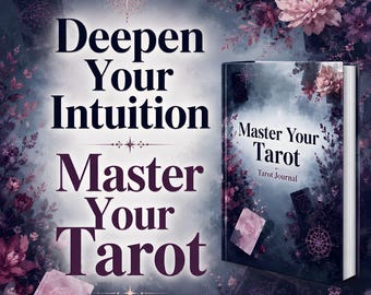 Tarot Journal Printable PDF | Deepen Your Intuition | Guided Tarot Workbook | Tarot Spreads & Card Study Journal | Instant Download