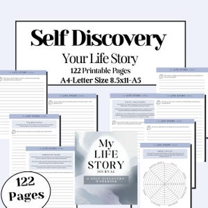 Self Discovery Through Your Life Story Journal, Guided Memoir Workbook Reflection Prompts for Women, Shadow Work & Personal Growth PDF Guide image 2