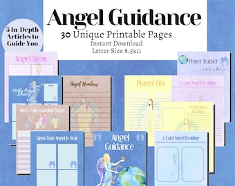 Engel Anleitung Journal PDF | 30-seitiges Arbeitsbuch mit Engelsbotschaften, Zeichen, Gebeten, Intuitionshinweisen & spiritueller Reflexion