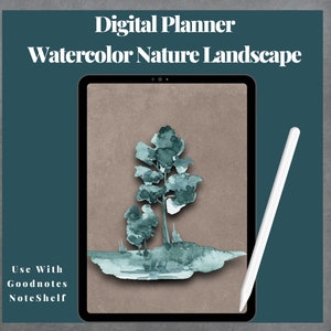 Digital Planner, Digital Stickers, Digital Planning, Digital Budget Planner, Digital Financial Planner, Workout Planner, Watercolor Nature