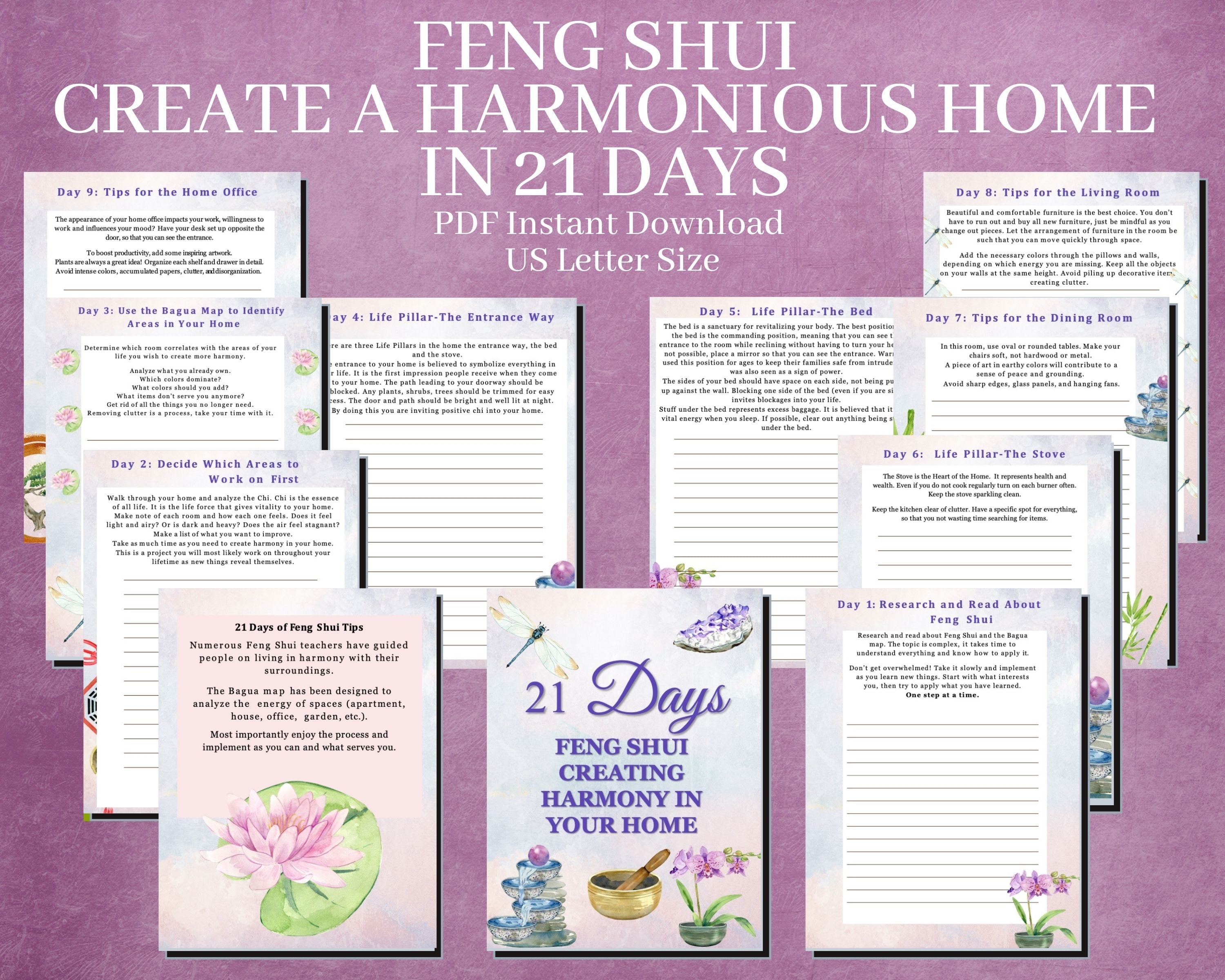  Feng Shui: From Beginner to Expert, Illustrated Version ~ Start  Using Feng Shui Today to Attract Happiness and Success ( Feng Shui 'Bagua'  Map, Feng Shui Colors, Feng Shui Tips )
