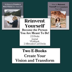 Self Improvement Bundle PDF | Personal Growth Workbook Journal | Mindset Reset Printable | Goal Setting & Affirmation Cards image 4
