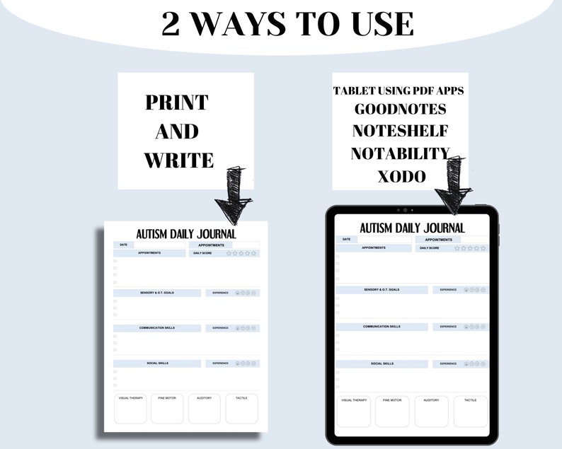 Autistic Log Autism Daily Log Printable, Autism Daily Tracker, Autism Log Book ...