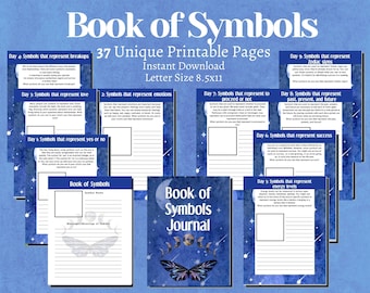 Book of Symbols, Predict the Future , Protection Symbols, Spiritual Planner, Physic Gifts, Intuitive Gifts, Printable