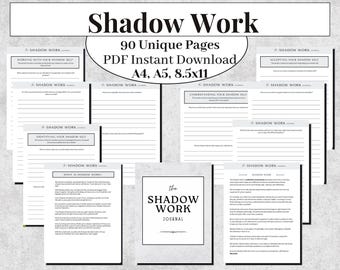 Schattenarbeit Journal PDF | 90-seitiges Arbeitsbuch zur tiefen Heilung