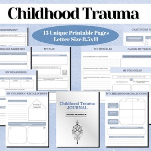 Journal de thérapie de la traumatologie chez l&#39;enfant : Instructions pour l&#39;amour-propre (imprimable)