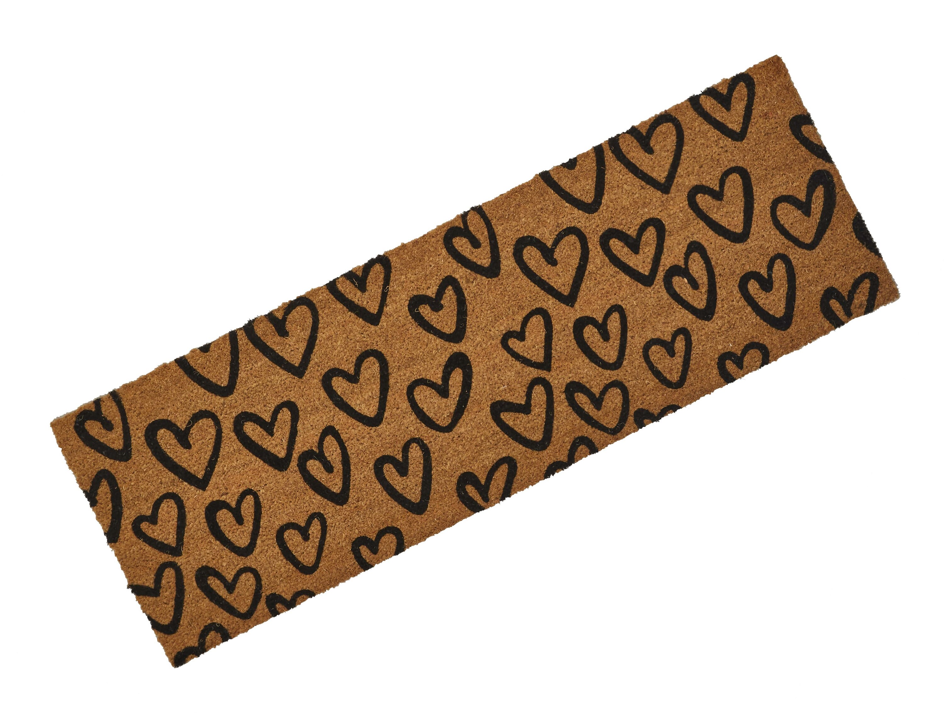 Astley 40 X 120cm Extra Large Hand Drawn Hearts Coir Doormat Etsy UK