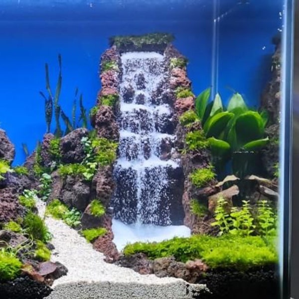 Kit cascata di sabbia per acquario kit fai da te aquascape ornamento caduta di sabbia kit acquario subacqueo fai da te, acquario con decorazioni iwagumi