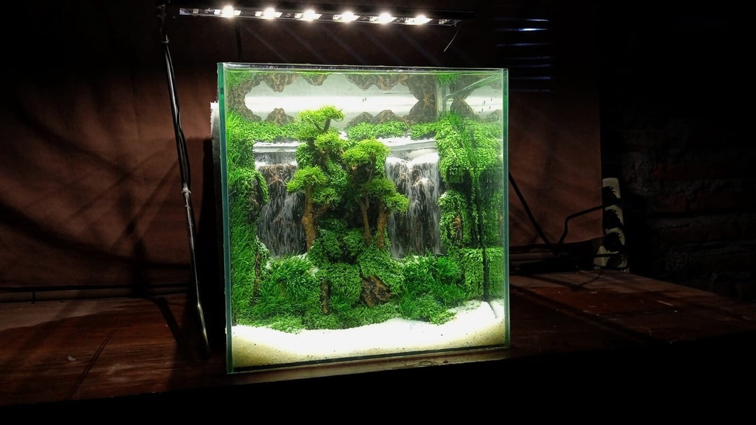 Aquarium Waterfall Kit Aquascape Ornament Sand Fall Kit Underwater Fish Tank Diy Iwagumi Decor Etsy