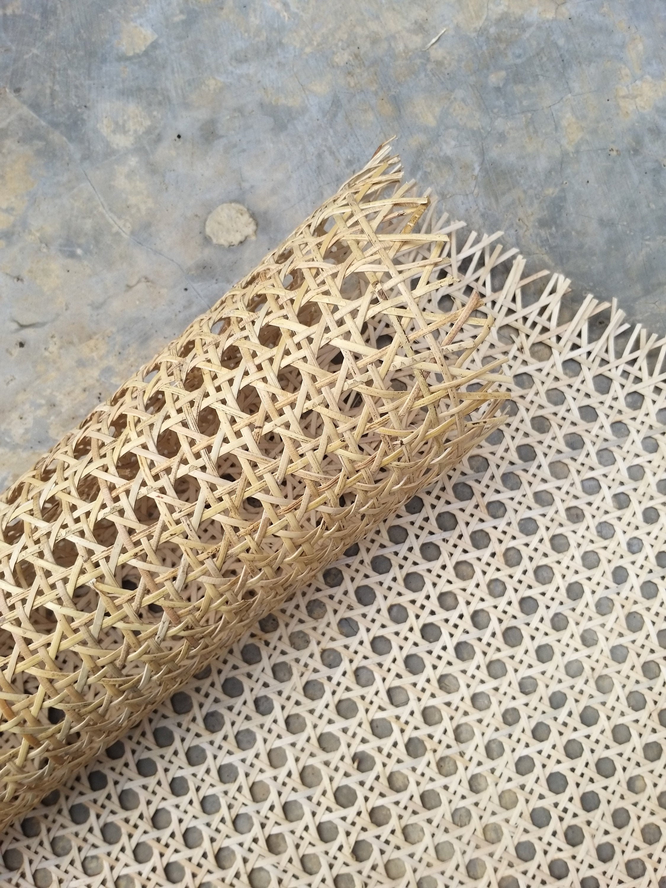 Natural Rattan Square Cane Webbing, Woven Rattan Mesh, Square Rattan  Webbing, Rattan Radio Weave Cane Webbing , Cane Rattan Webbing, 