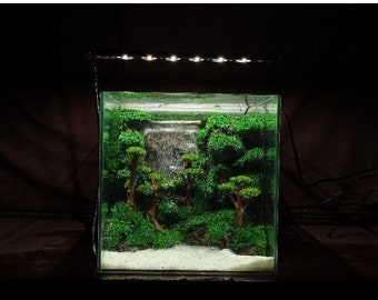 Waterfall Aquarium kit, aquascape ornament sand fall kit underwater fish tank decor diy, iwagumi