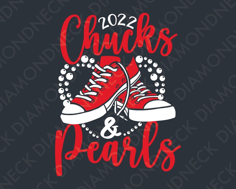 Chucks and Pearls 2022 Svg Png Cut Files Vinyl Clip Art Etsy India
