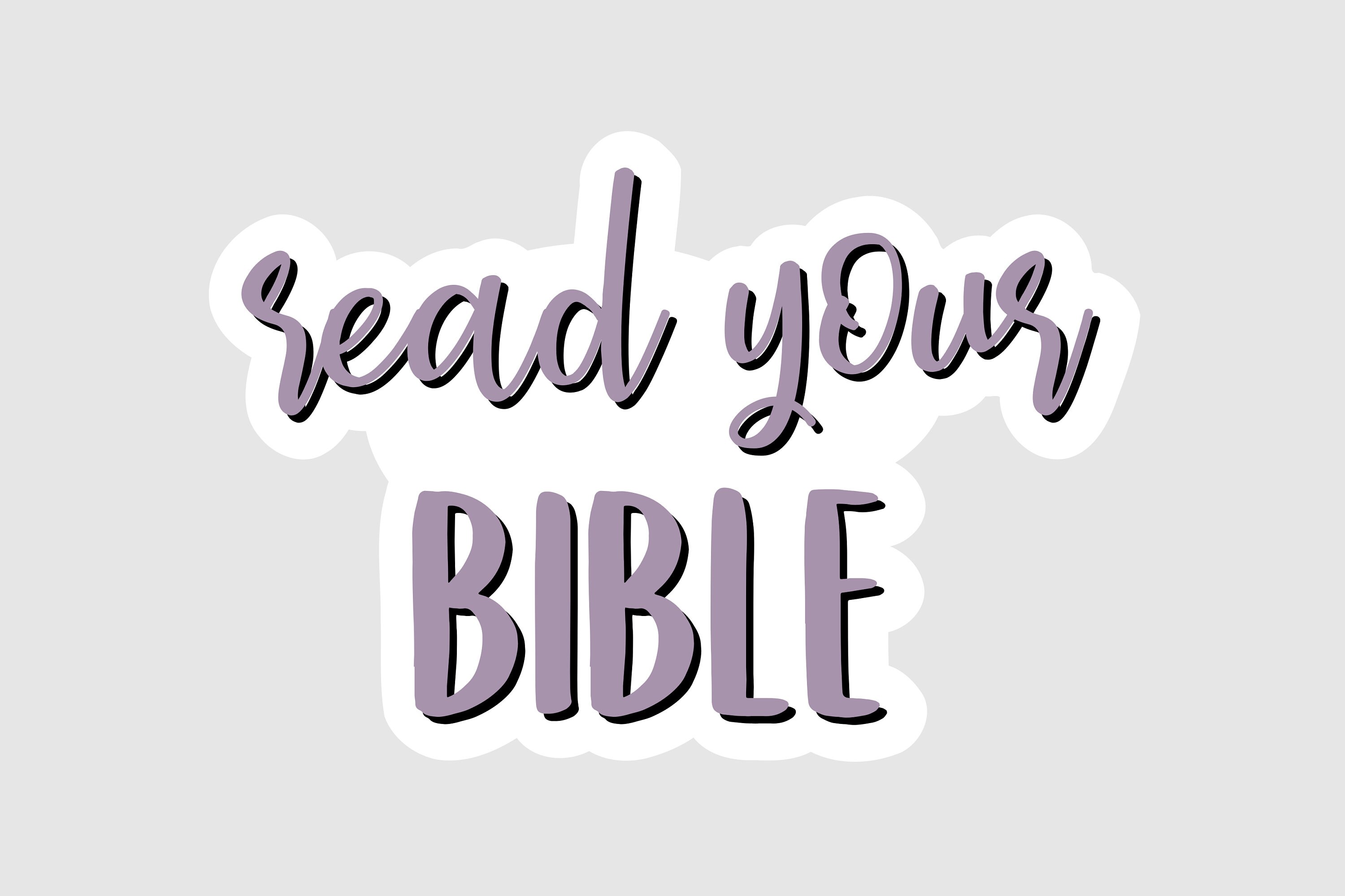 Read Your Bible Sticker Stickers for Hydroflask Faith Etsy India