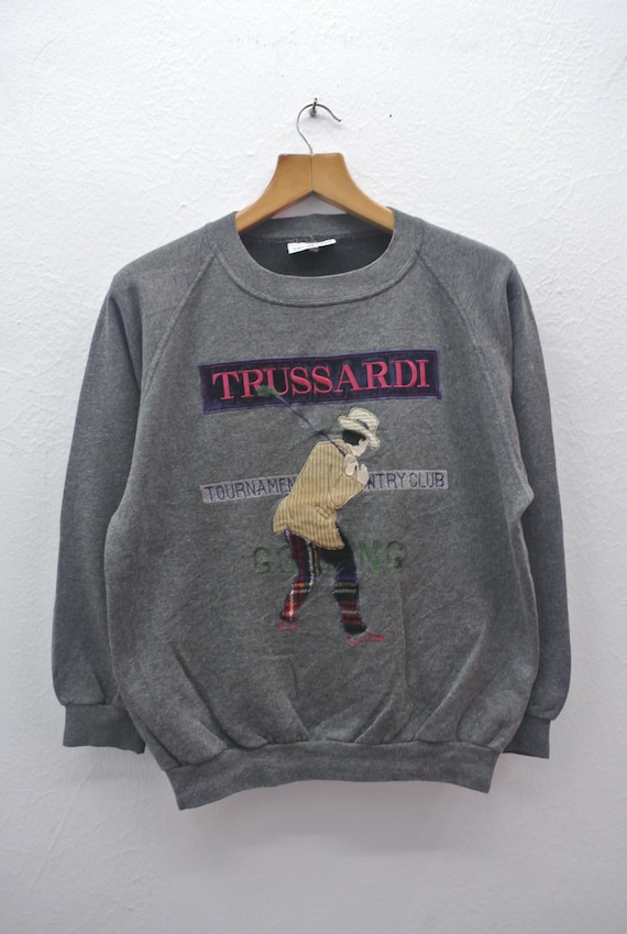 Pick!! Vintage Trussardi Golf Sweatshirt Tournamen