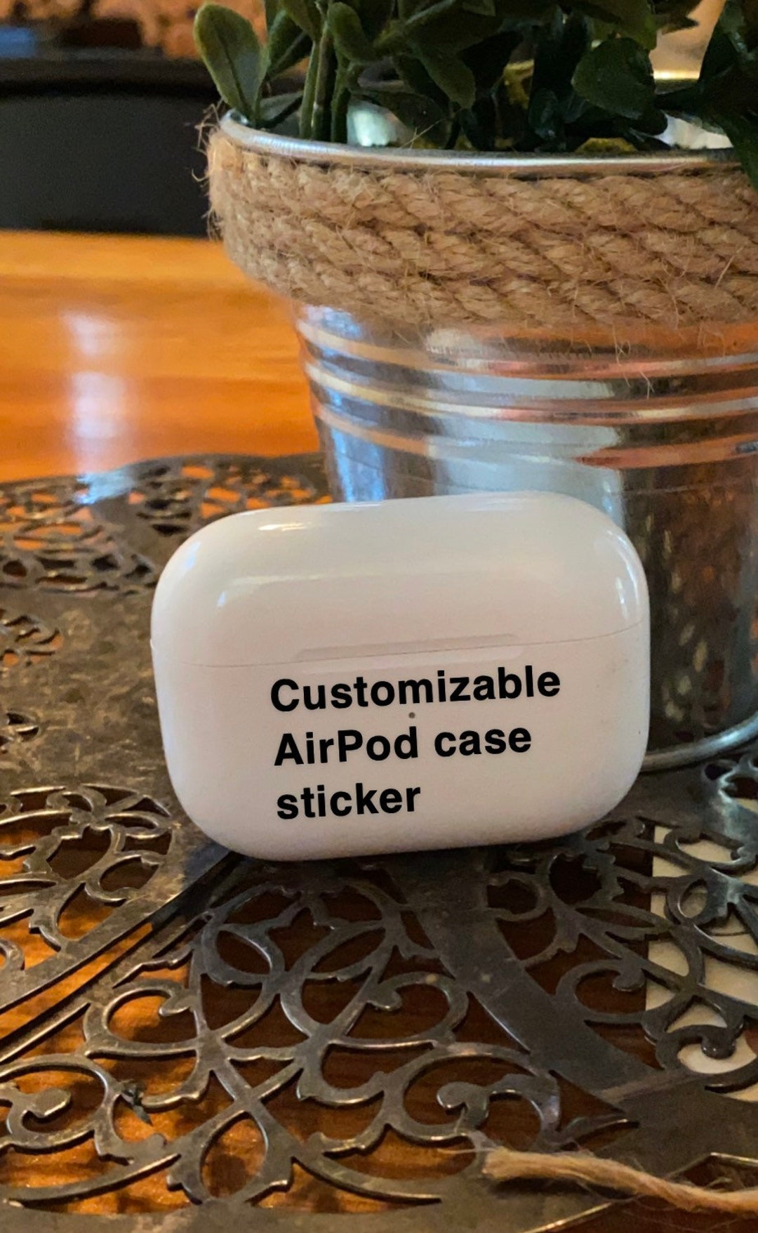 Customizable AirPod Case Sticker. Etsy