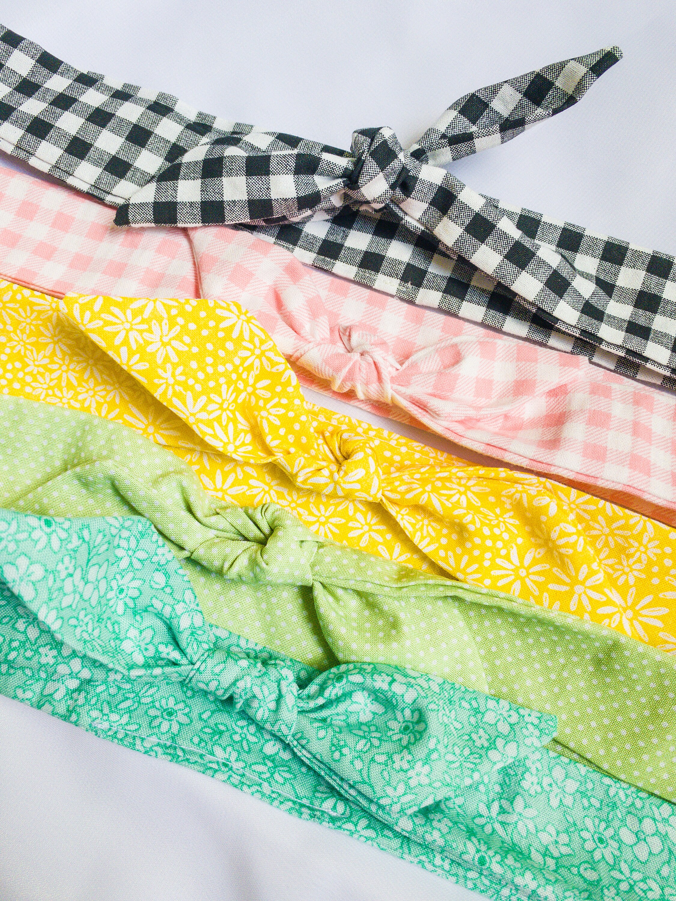 Cotton Hair Scarf Long Tail Scarf Head Scarf Hair Ribbon Etsy