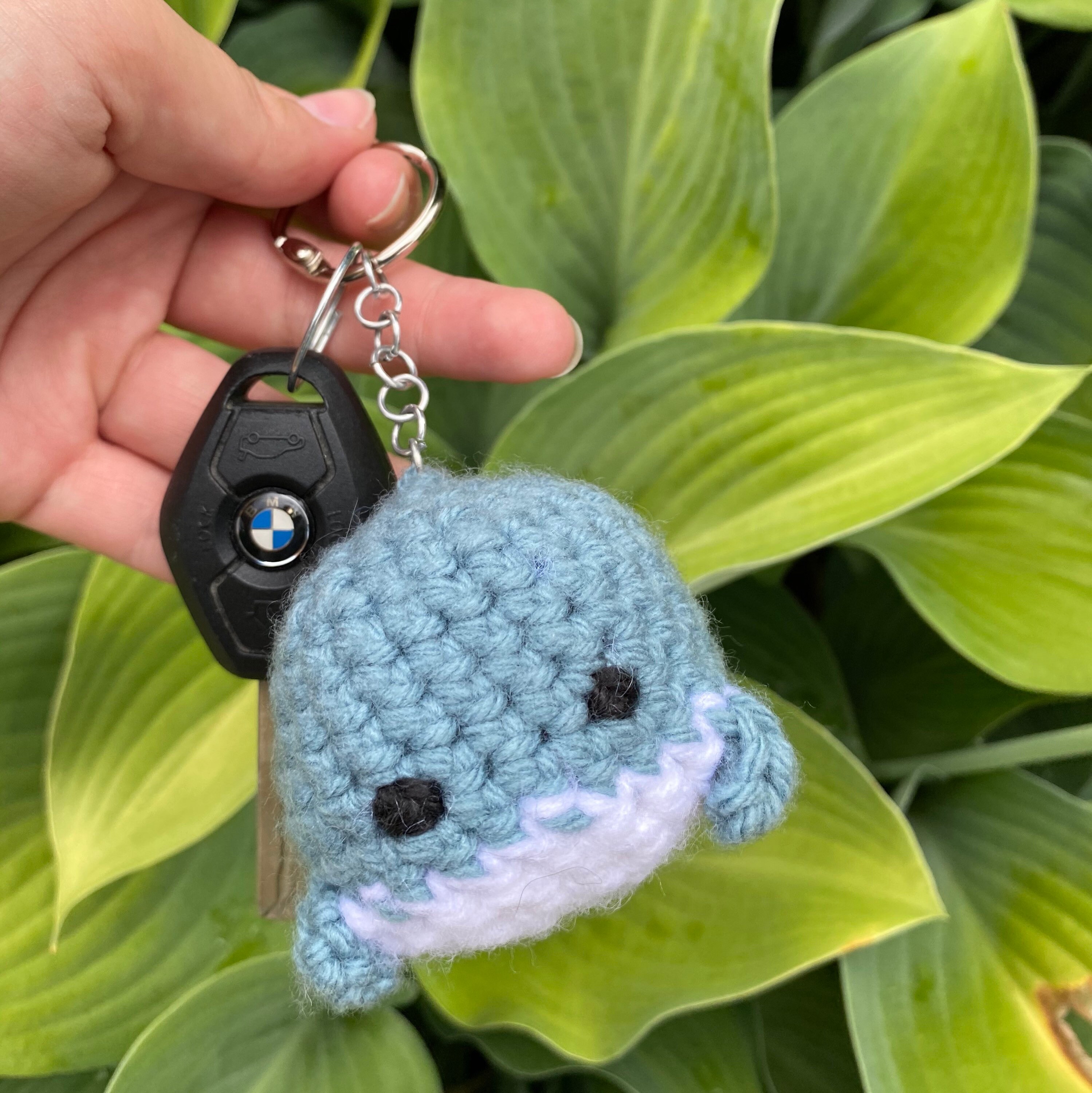 Whale Keychain Crochet Whale Keychain Crochet Animals Etsy