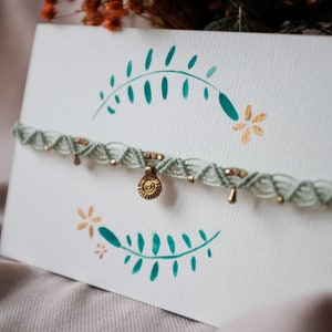 Makramee Choker Soare Halskette Halsband Boho Schmuck 14 Jade