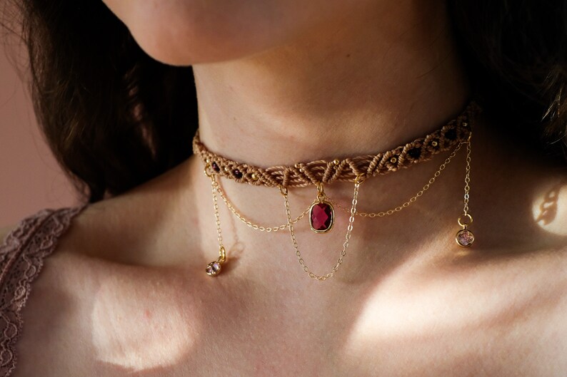 Wunderschne Choker Ketten Gold Fotos