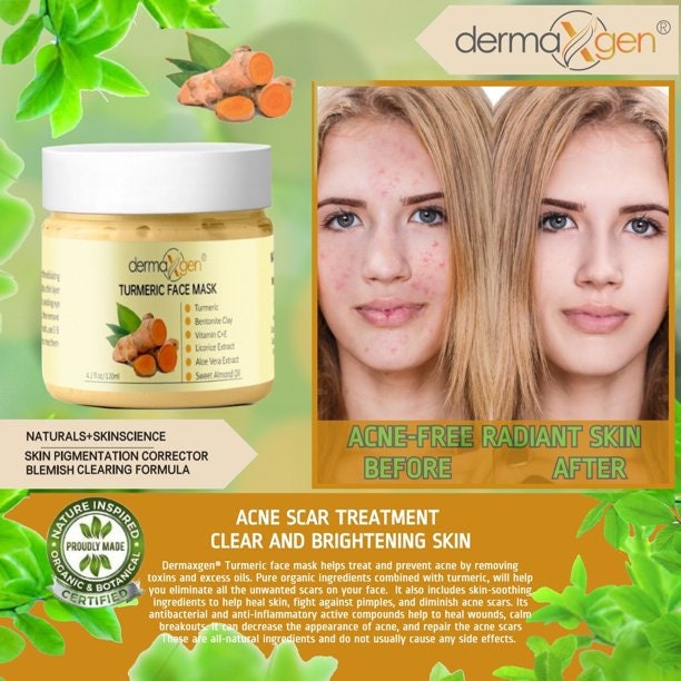 Turmeric Face Mask Pigmentation Blemish Corrector Dark Spots Brightens