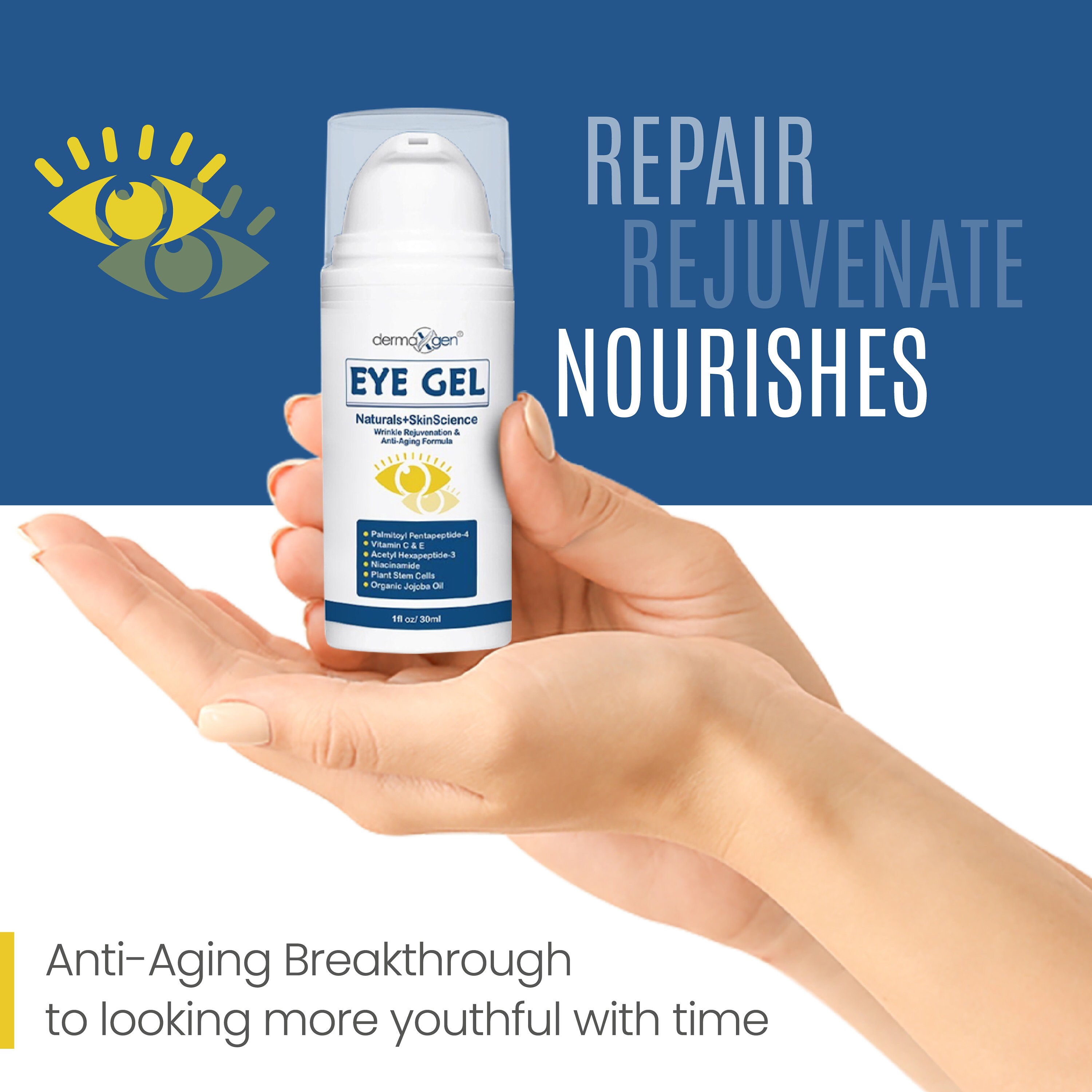 Eye Bag Remover Puffiness Gel Treatment With Matrixyl 3000 Plant Stem