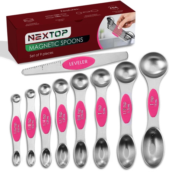 Measuring Spoons Set, 1/3 Tsp, 1/4 Tsp, 3/16 Tsp, 1/8 Tsp, 1/16