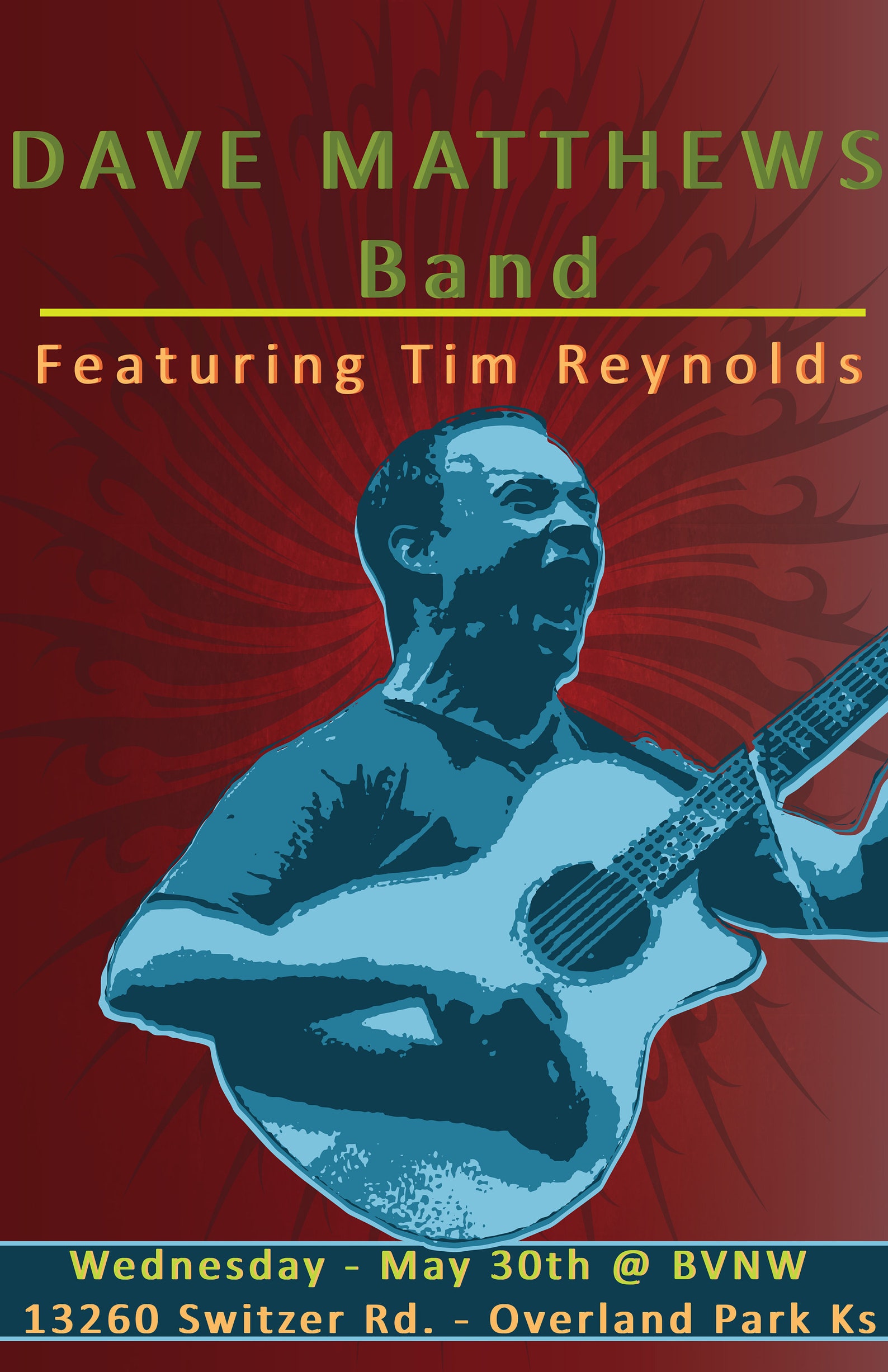 Dave Matthews Band22x34 Concert PosterJS0868 Etsy